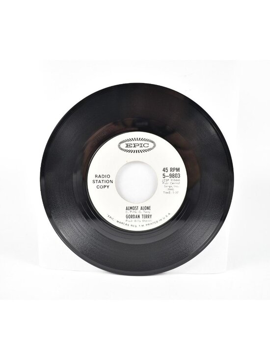 Epic Other - Rare Promo Gordan Terry My Teardrops Get Bigger Each Day / Almost Alone 45 RPM